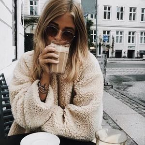 H&M Sherpa Teddy Coat Jacket